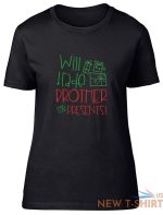 will trade brother for presents fitted womens ladies t shirt 1.jpg