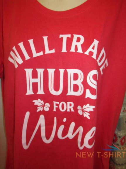 will trade hubs for wine red funny holiday t shirt xl 0.jpg
