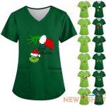 women christmas grinch scrubs top plus size short sleeve uniform t shirt blouses 0.jpg