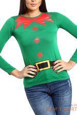 women christmas ladies long sleeve xmas elf costume stretchy jersey top t shirt 7.jpg