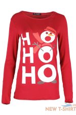 women ladies christmas reindeer xmas snowflakes round neck long sleeve t shirt 6 1.jpg