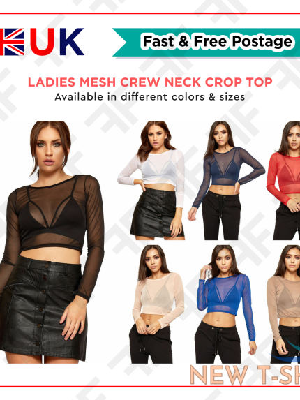 women s ladies sleeve vest neck crop long round t shirt stretch tops sleeveless 1.png