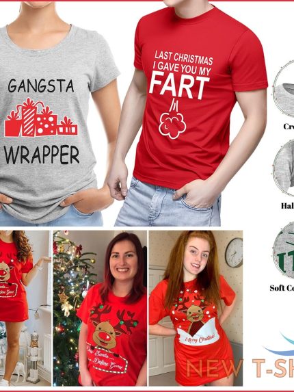 women s men s christmas t shirts top funny print xmas casual unisex tee shirts 0.jpg