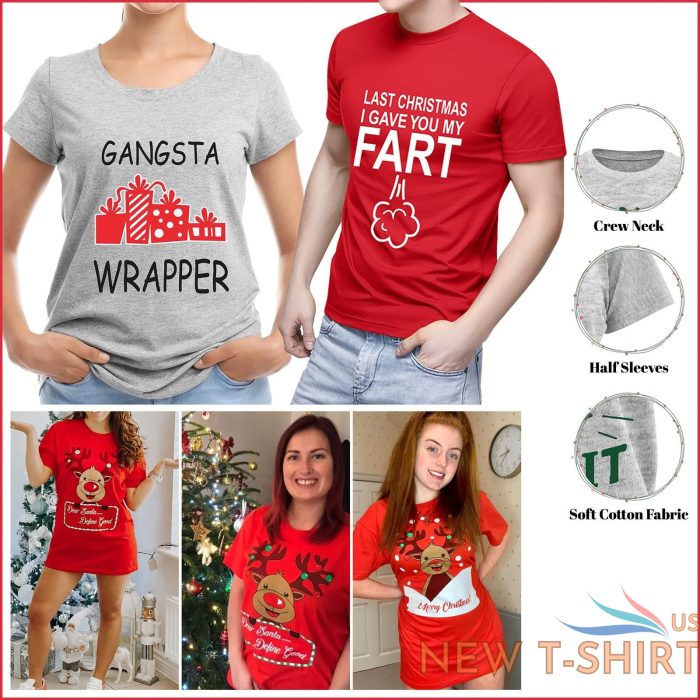 women s men s christmas t shirts top funny print xmas casual unisex tee shirts 0.jpg