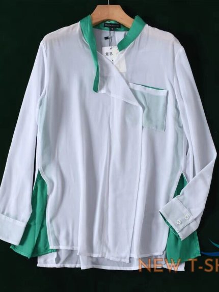 women s shirt foreign trade micro perspective white chiffon sunscreen blouse blo 0.jpg