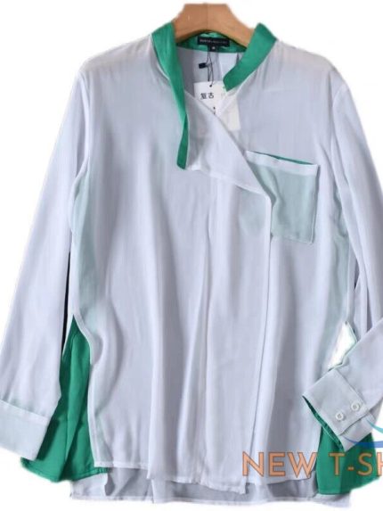 women s shirt foreign trade micro perspective white chiffon sunscreen blouse blo 1.jpg