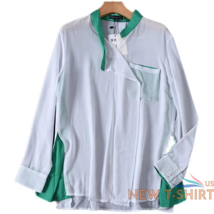 women s shirt foreign trade micro perspective white chiffon sunscreen blouse blo 1.jpg