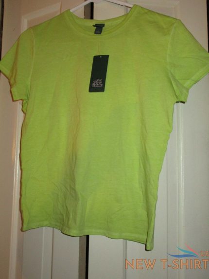 women s short sleeve slim fit t shirt wild fable lime medium 0.jpg
