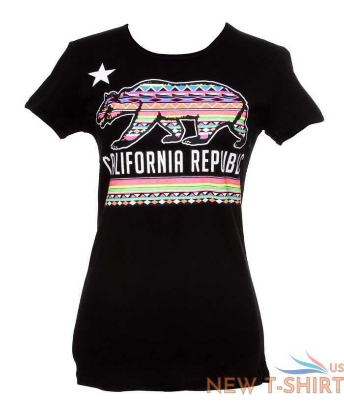 womens california republic tribal bear short sleeve t shirt 0.jpg