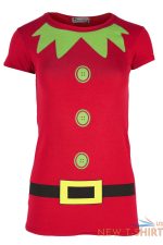 womens christmas t shirt ladies elf costume xmas cap short sleeve jersey top 1 1.jpg