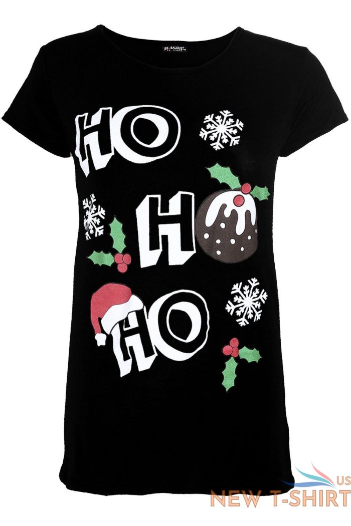 womens christmas t shirt ladies elf costume xmas cap short sleeve jersey top 9 2.jpg