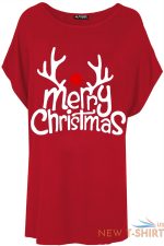 womens ladies merry christmas printed oversized xmas baggy batwing party t shirt 2 1.jpg