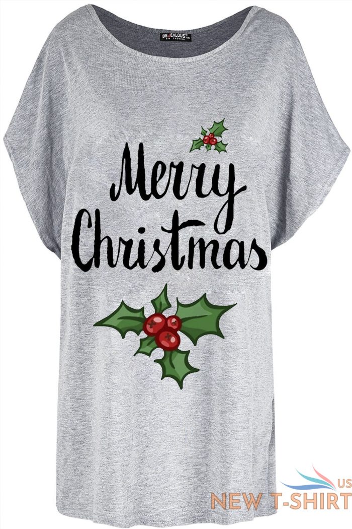 womens ladies merry christmas printed oversized xmas baggy batwing party t shirt 7 1.jpg