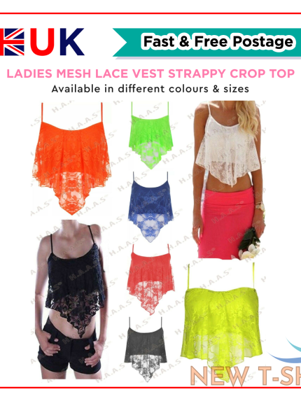 womens ladies strappy crop vest cami bralet plain tank bustier sleeveless padded 0.png
