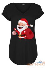 womens ladies xmas curved hem turn up cap sleeve christmas v neck basic t shirt 6 1.jpg