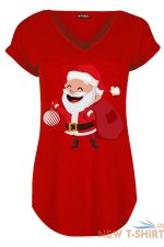 womens ladies xmas curved hem turn up cap sleeve christmas v neck basic t shirt 8 1.jpg