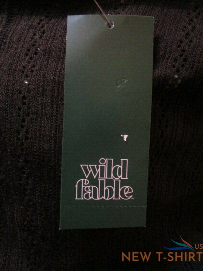 womens long sleeve henley t shirt wild fable black pointelle m medium 2.jpg