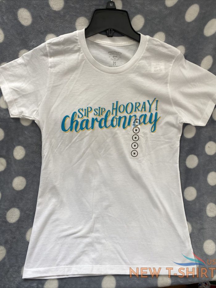 womens sip sip hooray chardonnay t shirt funny saying cute graphic tee medium 0.jpg