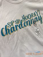 womens sip sip hooray chardonnay t shirt funny saying cute graphic tee medium 1.jpg